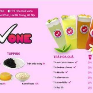 Trà bơ/ trà xoài kem chese