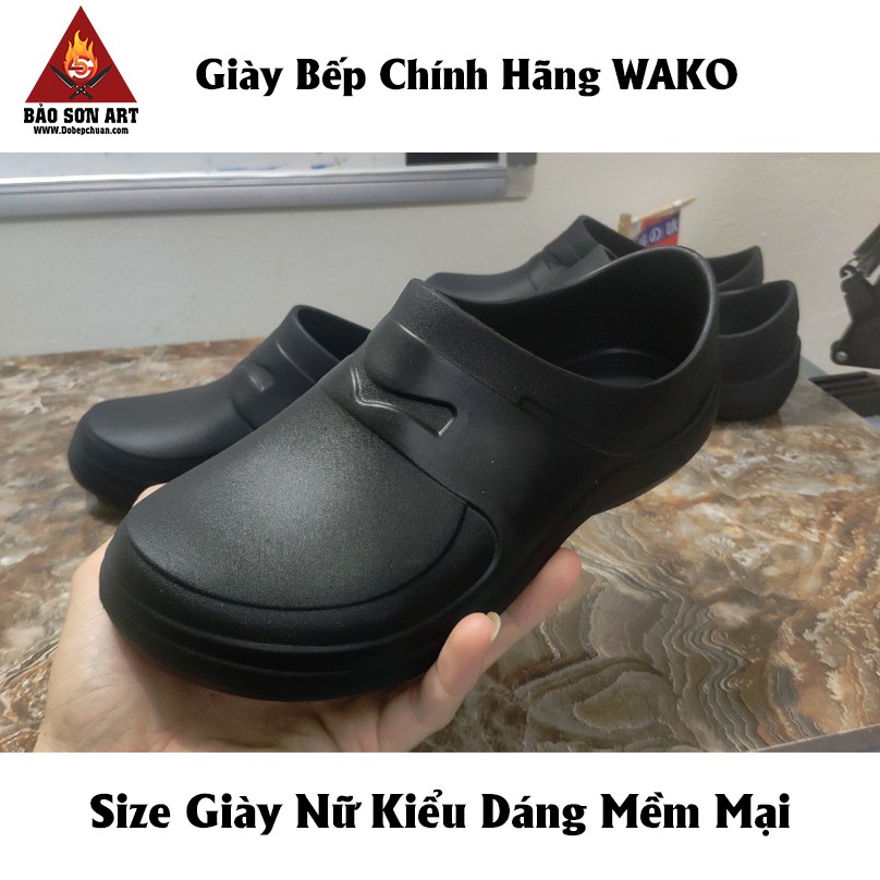GIÀY ĐẦU BẾP WAKO [Có hàng sẵn] GIÀY BẾP HÀNG CHÍNH HÃNG WAKO - GIÀY CAO SU ĐÚC ĐẾ CHỐNG TRƠN TRƯỢT