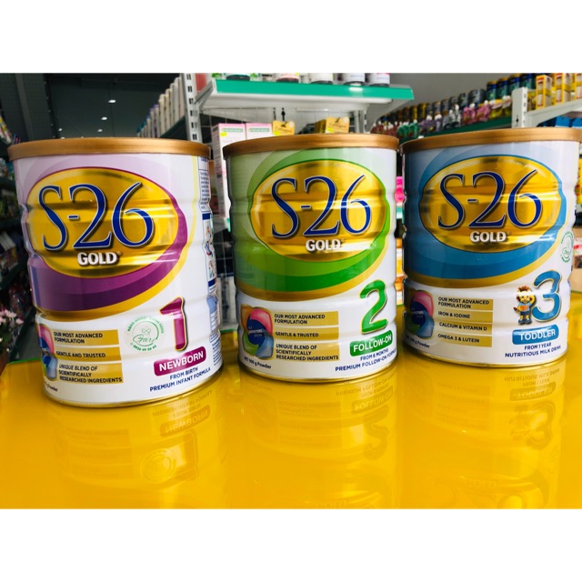 Sữa bột S26 900g Úc (đủ số 1,2,3)