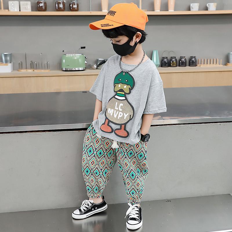 Bộ Áo Thun Tay Ngắn Phong Cách Mới Dành Cho Bé Trai Thời Trang Mùa Hè 2022