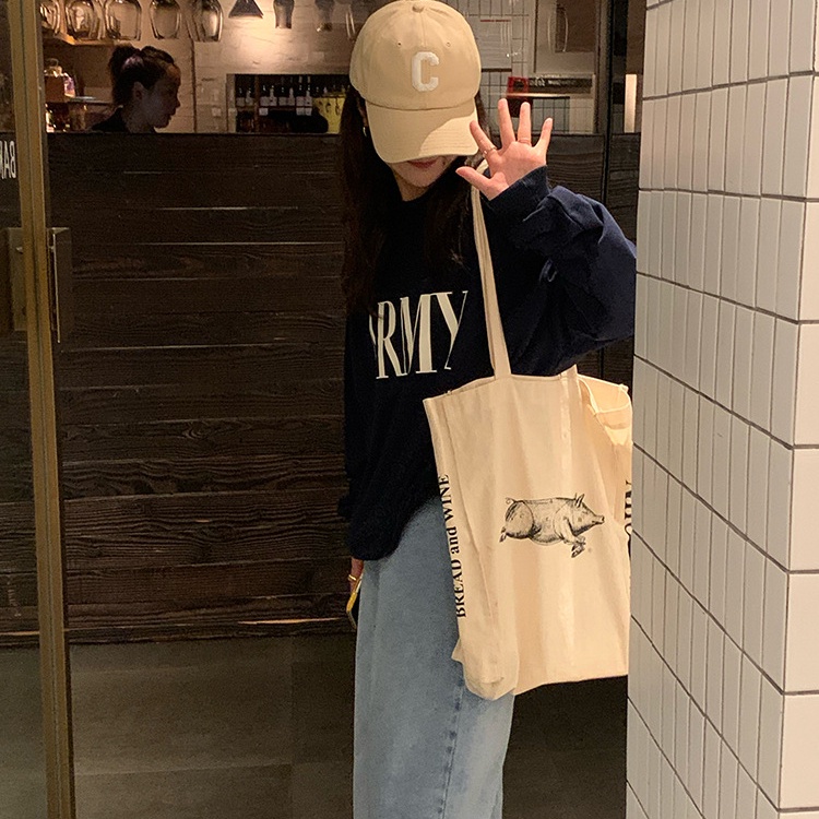 SUXI Áo Nỉ Nữ Dài Tay Cổ Tròn Thời Trang Hàn