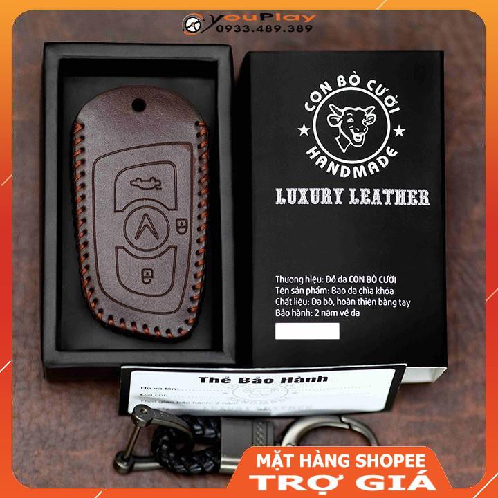 Bao da Chìa khoá Ô tô Vinfast Lux a, Lux sa, Fadil... bọc chìa khoá ô tô da, bảo vệ chống xước, va đập
