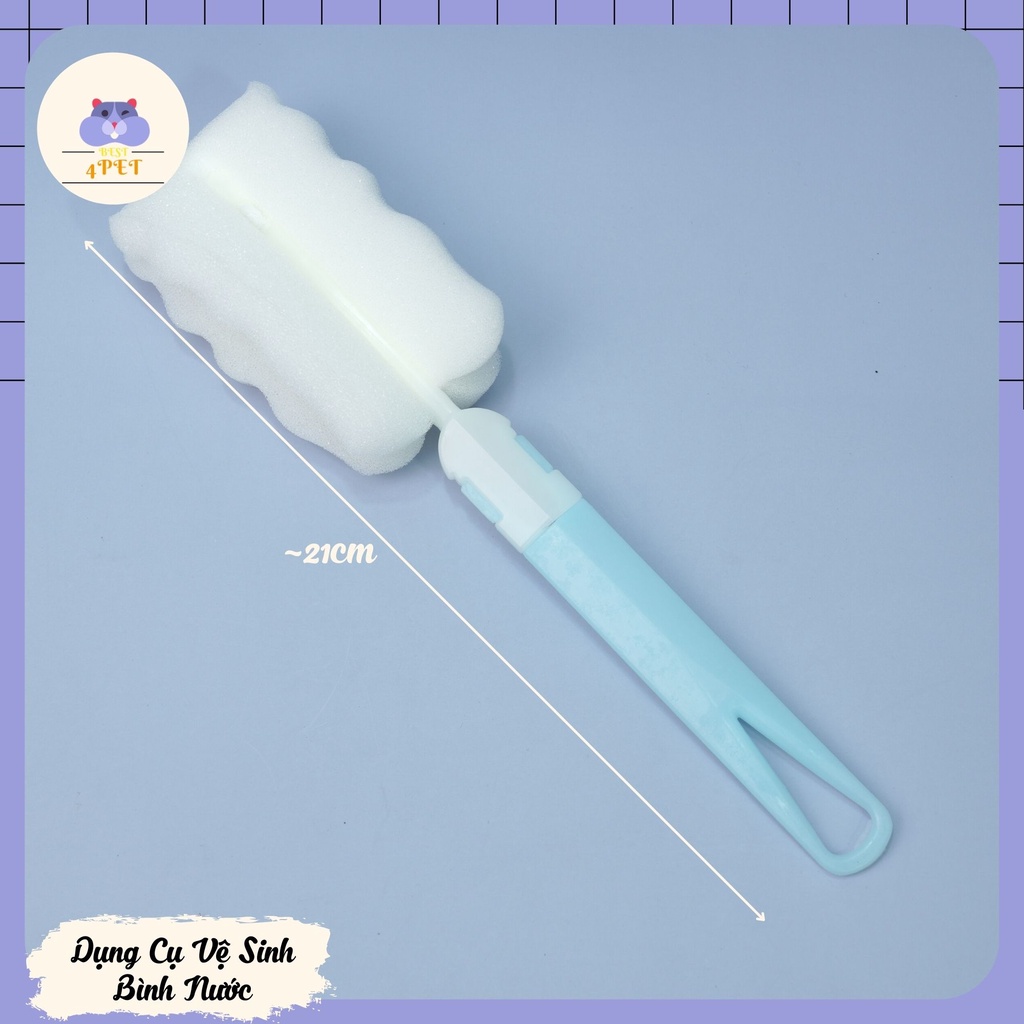 Dụng Cụ Vệ Sinh Bình Nước Hamster - Màu Ngẫu Nhiên