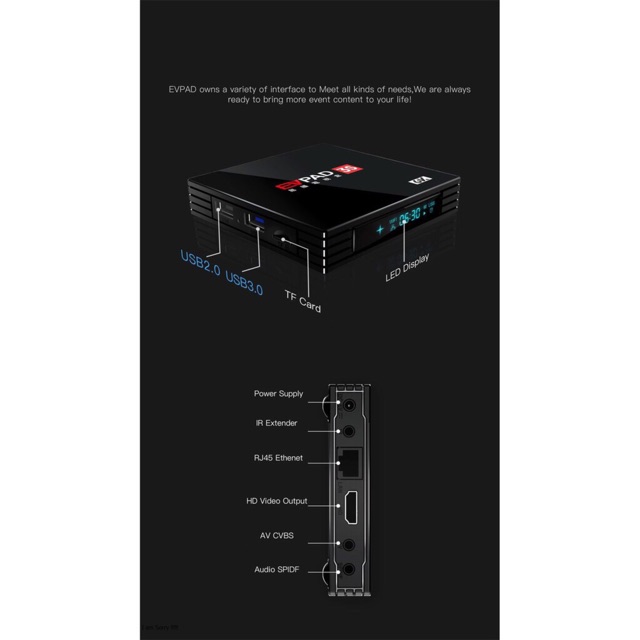 TV BOX EVPAD 3S  Xem Kênh Truyền Hình Nước Ngoài