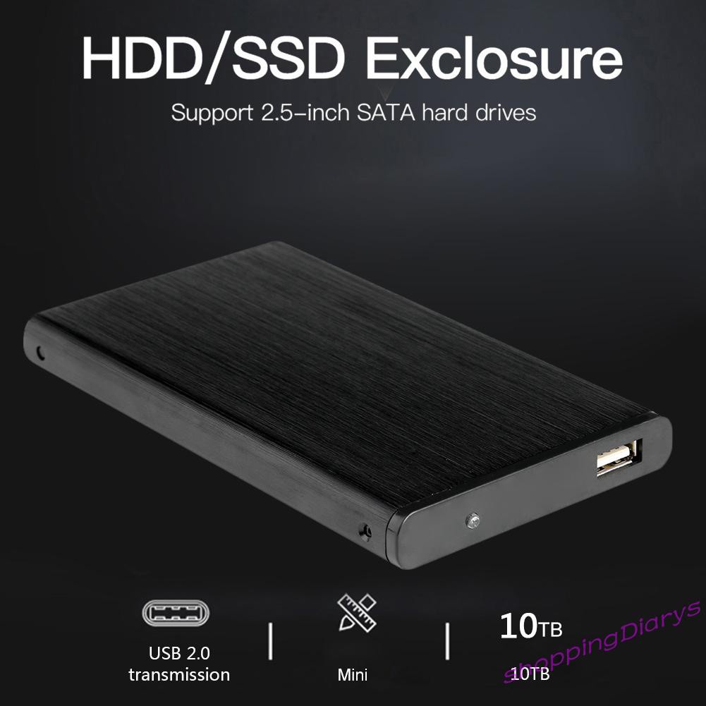 Hộp Đựng Ổ Cứng Ngoài Usb 2.0 10tb 2.5 Inch Sata Hdd Ssd