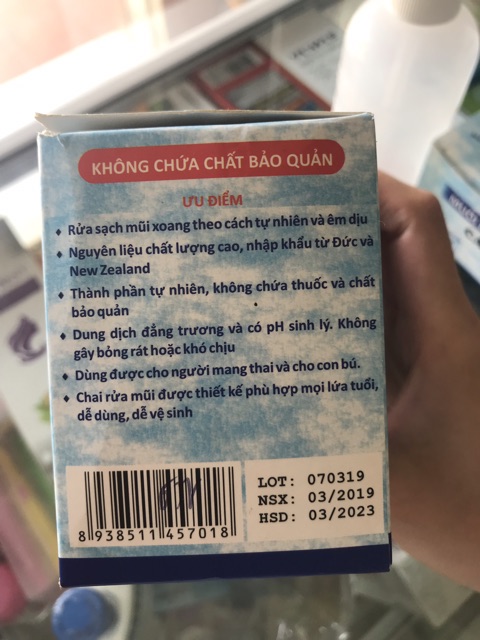 [Chính hãng] Muối rửa mũi xoang Cát Linh mẫu cũ-Muối vệ sinh, ngăn ngừa các bệnh đường hô hấp (Hộp 30 gói và 50 gói)