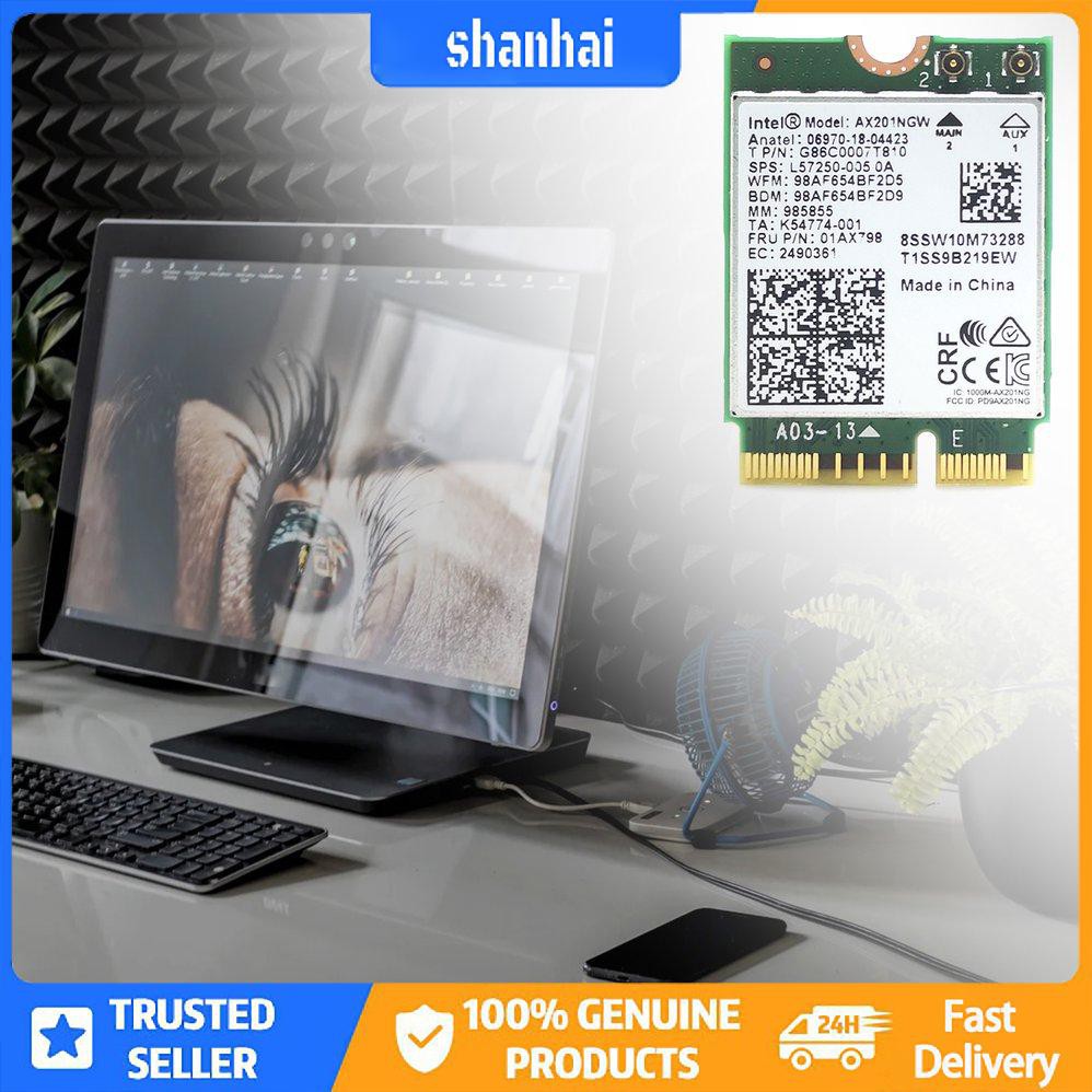 Wi-Fi 6 Intel AX201 Không dây 5.0 Băng tần kép 2.4G / 5G Không dây NGFF CNVi | BigBuy360 - bigbuy360.vn