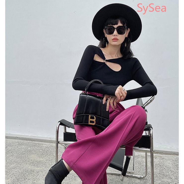 Áo Kiểu Hàn Quốc Màu Sắc Đơn Giản Thời Trang Mùa Thu Cho Nữ