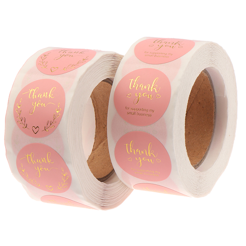 Set 500 Miếng Dán Chữ Thank You Xinh Xắn