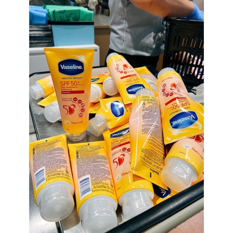 VASELINE 50X VÀNG MỚI - CHỐNG NẮNG SPF 50 - TUÝP 320ML THAILAN
