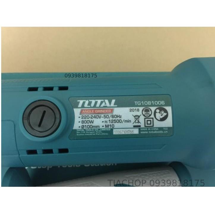 Máy mài góc cầm tay Total 800W - TG1081006