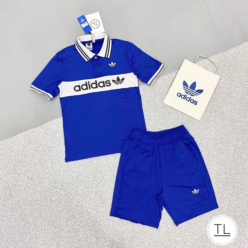 Bộ cộc Das lá phối ngang - Bộ thể thao đôi - Đồ bộ hè nam - Bee Shop | BigBuy360 - bigbuy360.vn