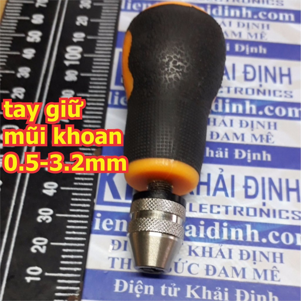 tay giữ mũi khoan, khoan tay mini, đơn giản kẹp mũi 0.5mm~3.2mm kde5371