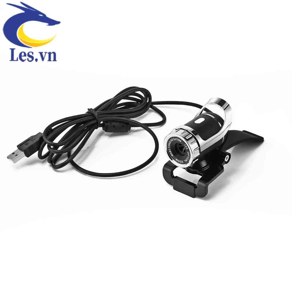 Camera USB 300,000 Pixel HD Xoay 360 Độ°Mic Kẹp Cho Máy Tính Skype