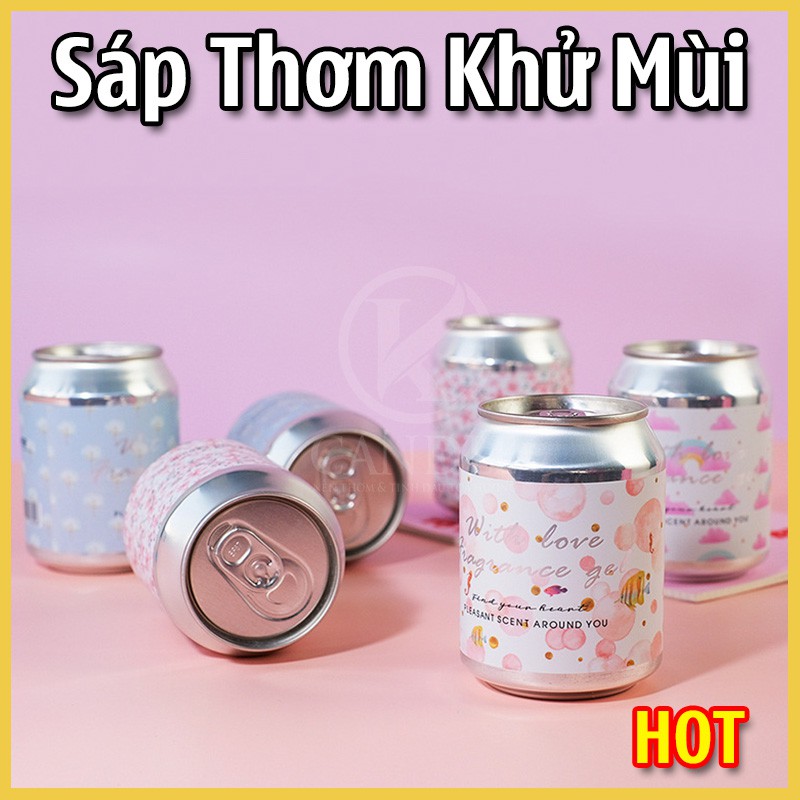 Sáp Thơm Khử Mùi Handmade - Sáp Thơm Trái Cây Dạng Hộp Lon 4 Kiểu