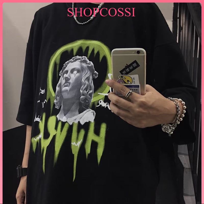 Áo thun tay lỡ nam nữ, áo phông unisex form rộng chất cotton mát mịn thấm hút mồ hôi in hình NỮ THẦN | BigBuy360 - bigbuy360.vn