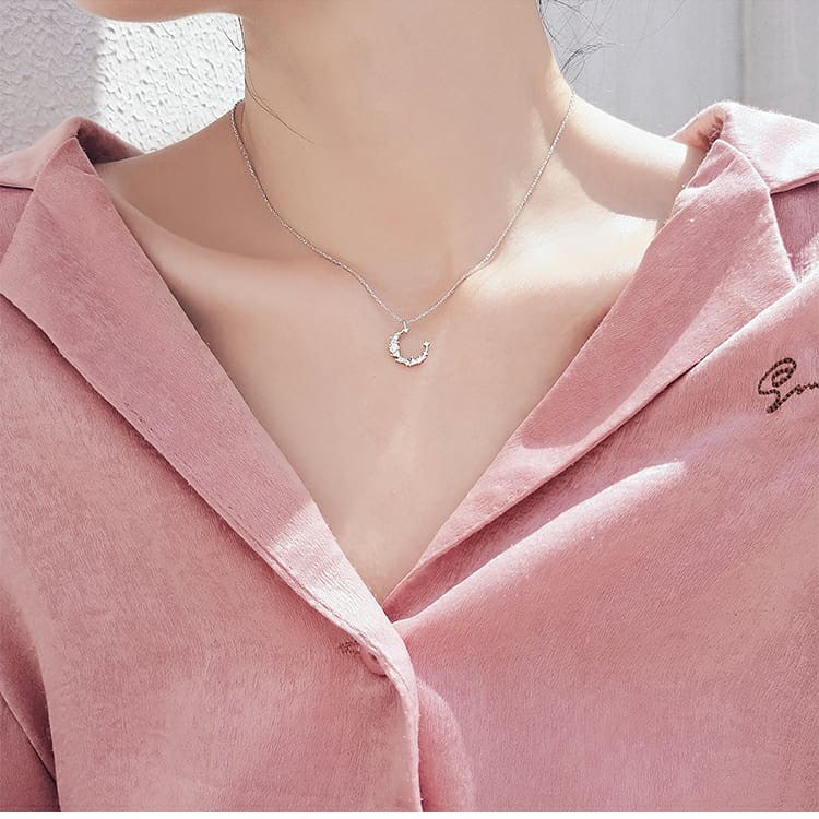 [Mã FAJGT8 giảm 15% đơn 99K] Dây chuyền vòng cổ 💋Freeship Hoàn xu bạc nữ s925 trăng khuyết | BigBuy360 - bigbuy360.vn