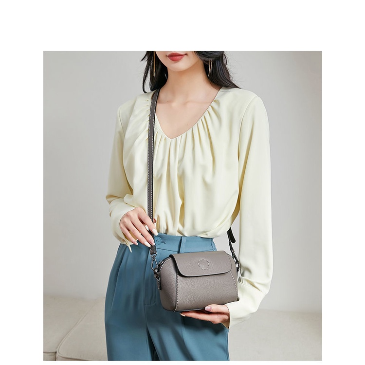 Túi Đeo Chéo Da Bò Thật Cỡ Nhỏ Thời Trang Nữ Sành Điệu