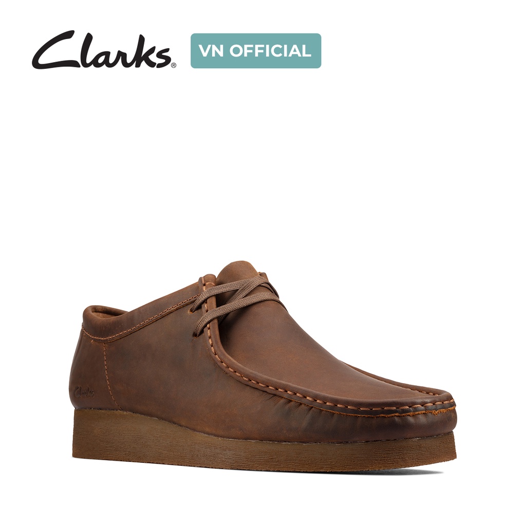 Giày buộc dây nam CLARKS Wallabee 2 hai màu nâu và đen