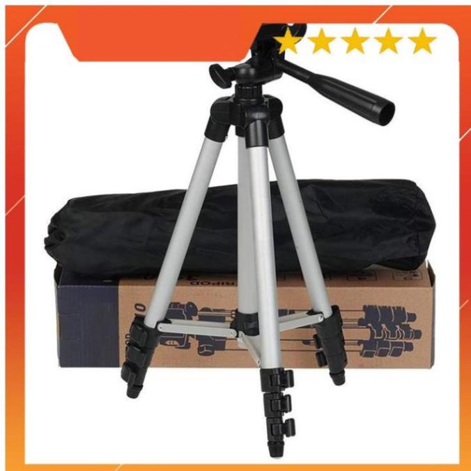Gậy 3 chân chụp hình máy ảnh, điện thoại Tripod TF - 3110, Tripod chụp ảnh livetream, Chân đế điện thoại quay tiktok