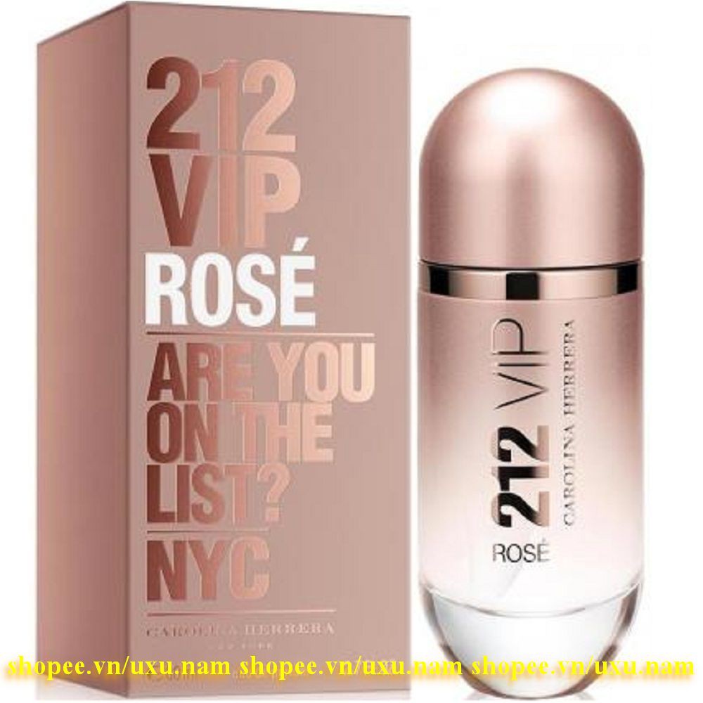 Nước Hoa Nữ 80Ml Carolina Herrera 212 VIP Rose Are you On The List? NYC 100% chính hãng