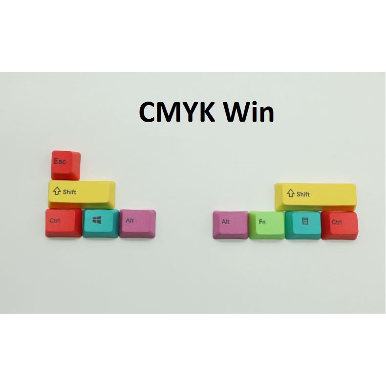 Keycap PBT nút bàn phím cơ phối màu cơ bản dành cho Windows và Mac OS