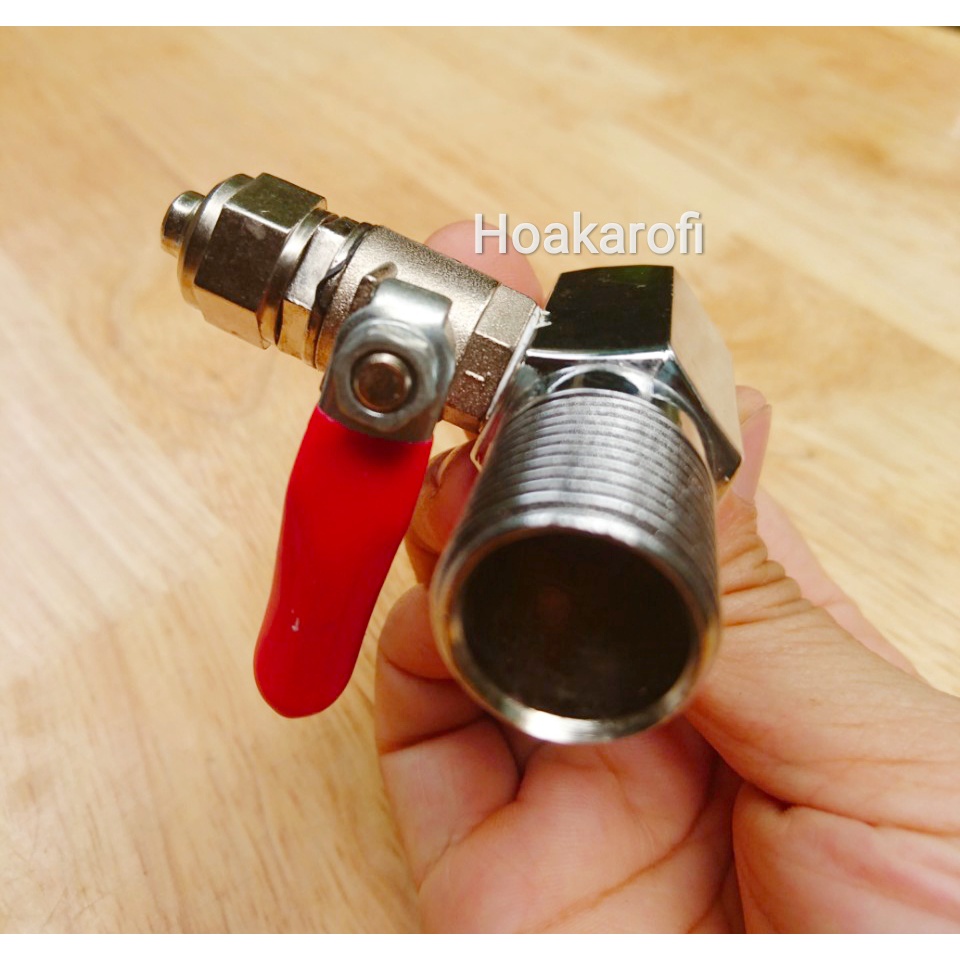 Khẩu Khóa Inox Chia Nước - Nước Cấp Dây 10, Dây 6 Máy Lọc RO, Máy Phun Sương, Máy Nước Sinh Hoạt