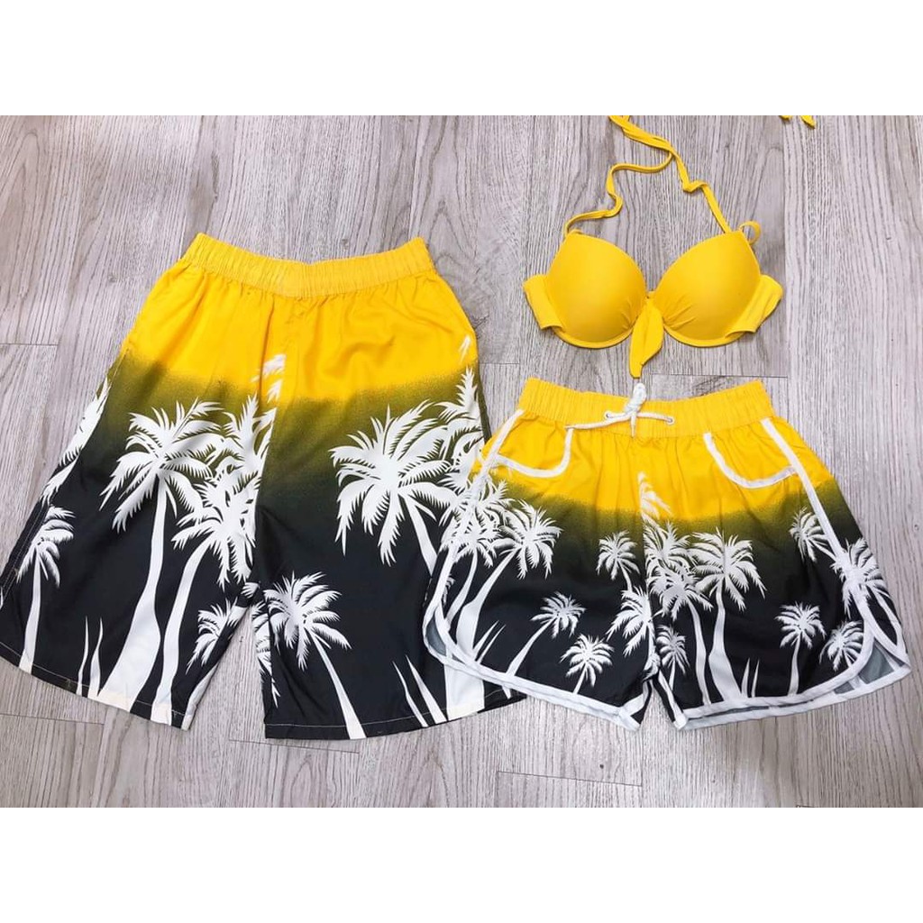 Bikini đôi bộ đồ bơi đôi đi biển các mẫu hoa lá cành cực xì tin cực đẹp