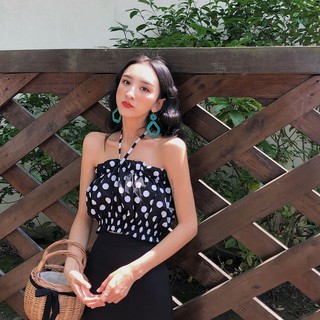 ÁO CROPTOP CHẤM BI
