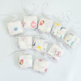 Set 10 khăn sữa aden sợi tre túi lưới