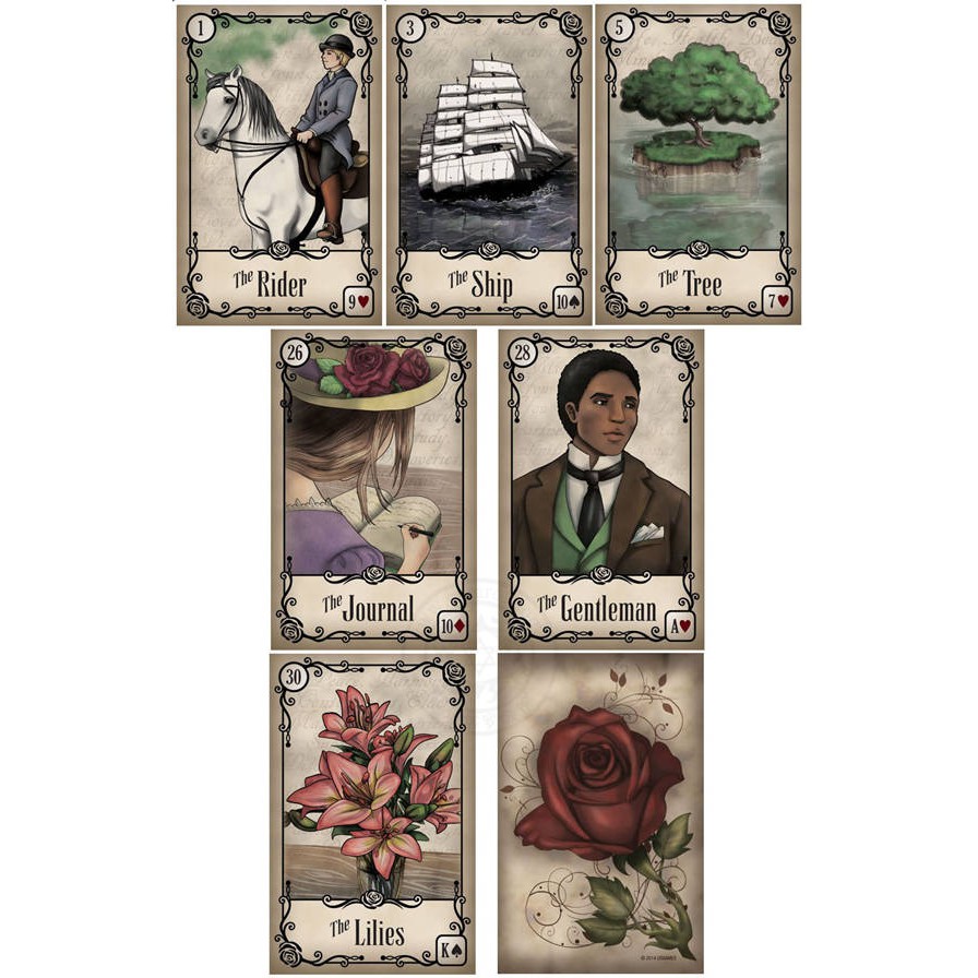 Bộ Tarot Under Roses Lenormand M14 Bài Bói New