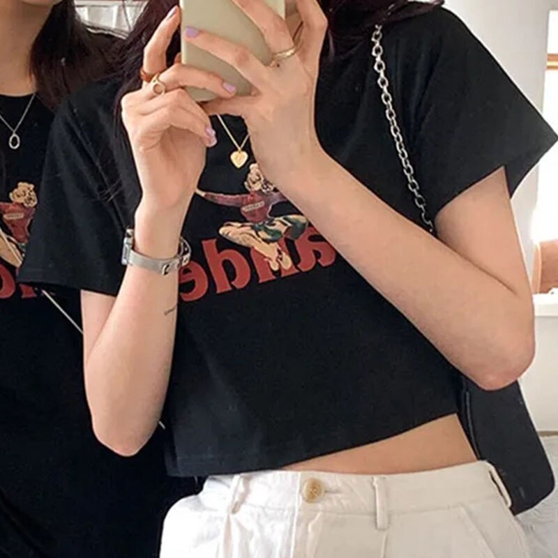 Áo Croptop Tay Ngắn Tiger.86 CR07