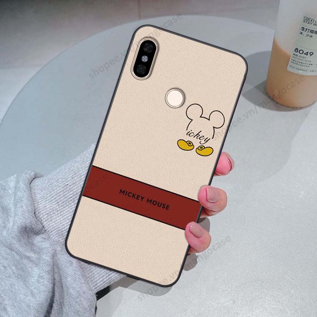 Ốp lưng Xiaomi Mi A2 in hình happy nice, bé gấu đáng yêu