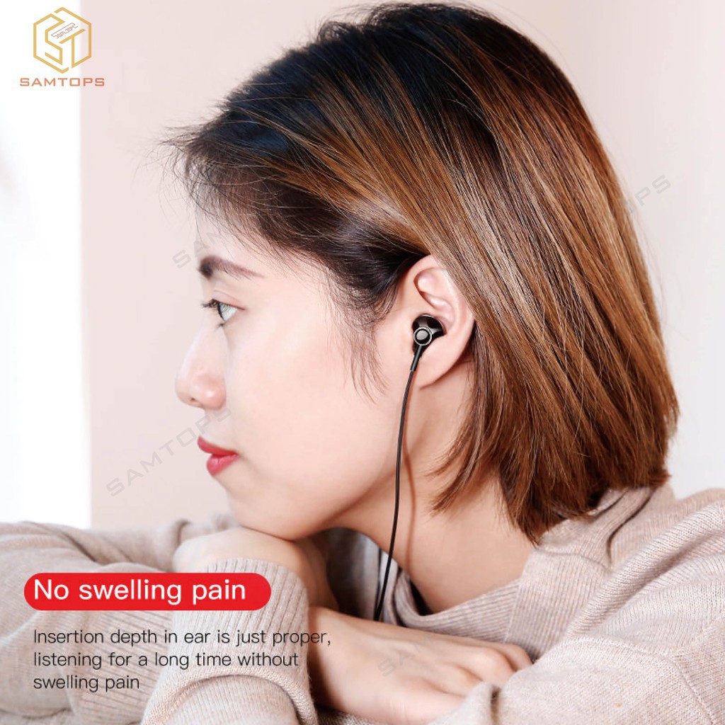 Tai Nghe Nhét Tai Baseus 6d Có Dây Chất Lượng Cao