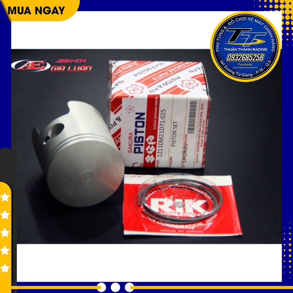 💥 Pít tông bạc  suzuki 2t 👉🏻 đủ cos