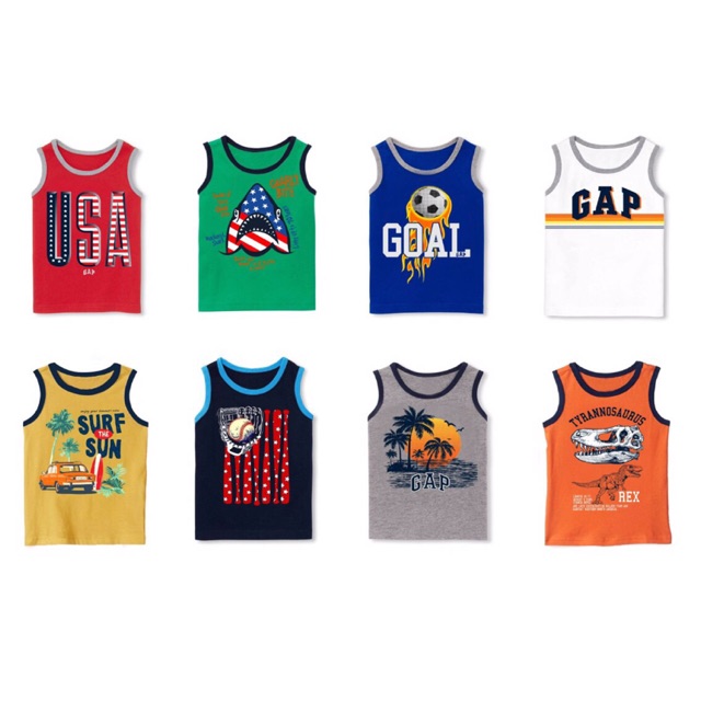 Áo ba lỗ bé trai GApkids