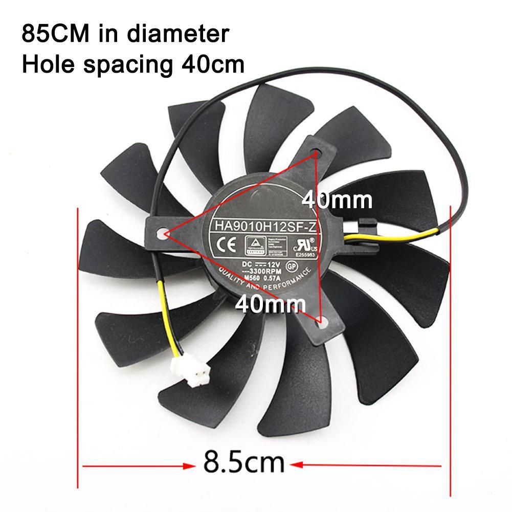 Quạt tản nhiệt thay thế cho MSI GTX 1050 Ti 2G 4G 2 F5D5 HA9010H12F-Z J9X7
