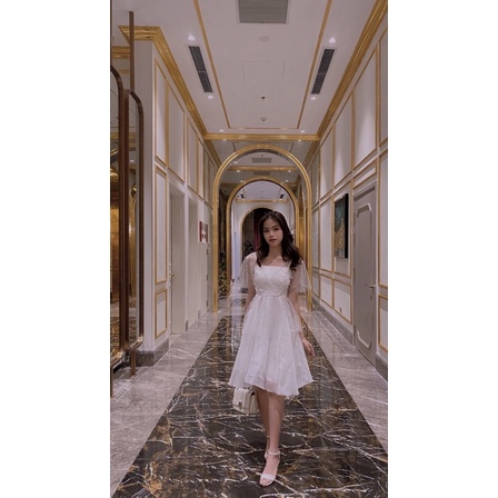 Pass váy trắng công chúa