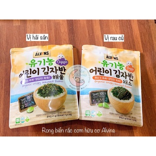 Rong biển rắc cơm hữu cơ Alvins cho bé ăn dặm