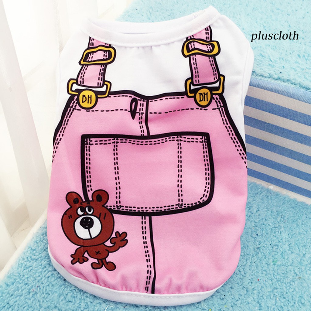 Áo Thun Giả Lông Gấu Dễ Thương Cho Thú Cưng