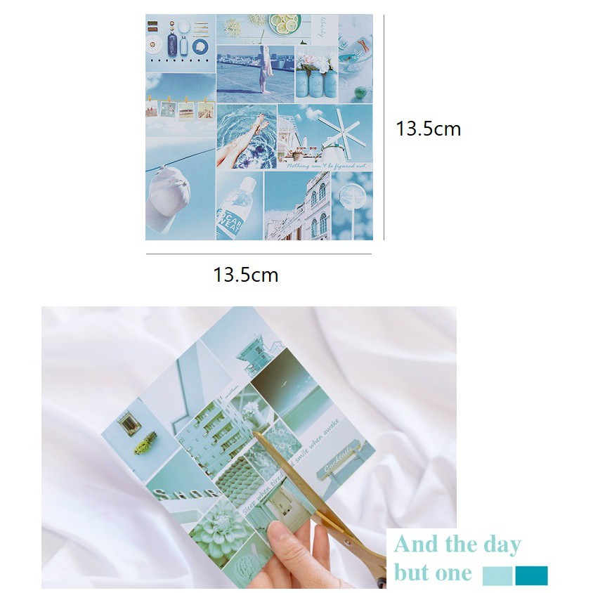 Set 50 tờ giấy mỹ thuật trang trí planner (KHÔNG KEO DÍNH)