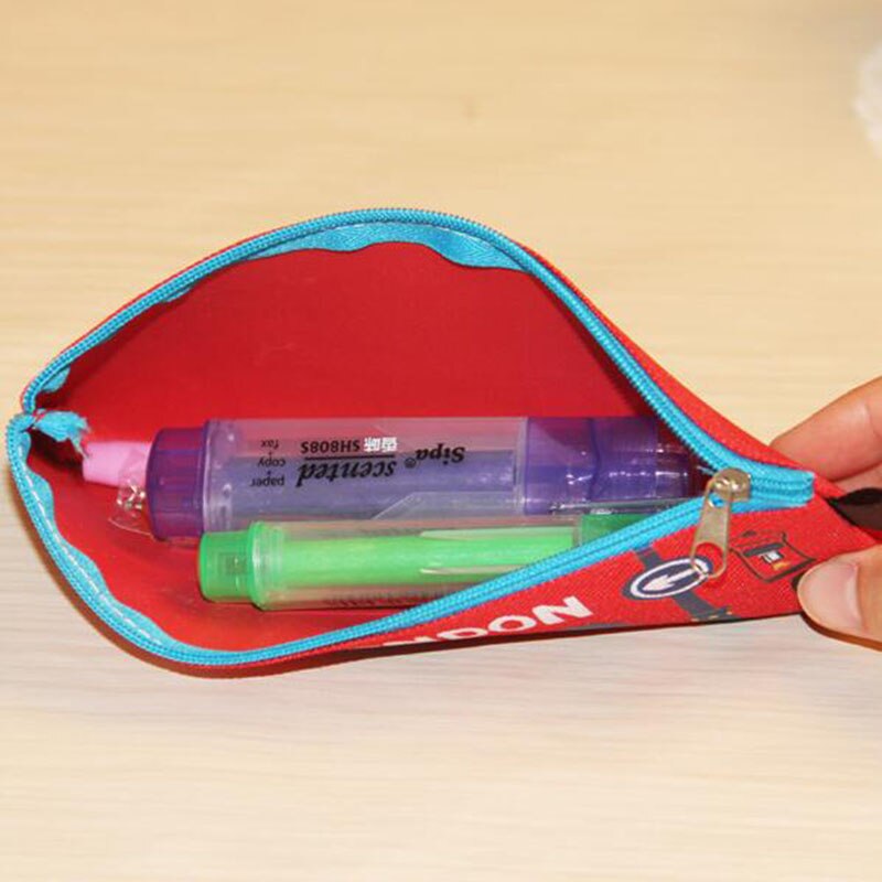 Túi vải oxford đựng bút họa tiết hoạt hình tiện lợi dành cho học sinh