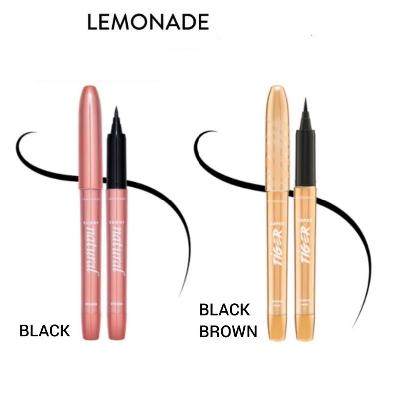 Bút Kẻ Mắt Lemonade SuperNatural Eyeliner SuperTiger Màu Đen | Nâu Siêu Mảnh Sắc Nét Chống Trôi 1g - Daothinhuquynh