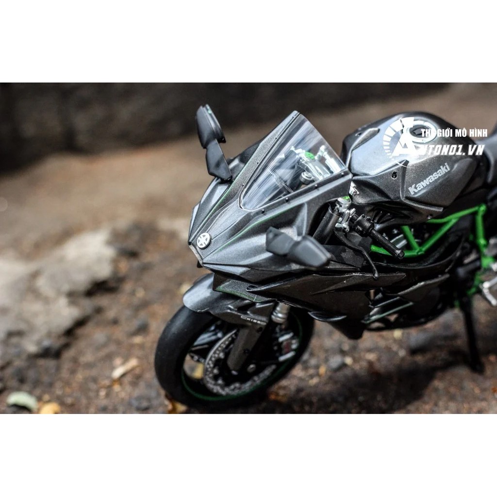 MÔ HÌNH KAWASAKI NINJA H2 BLACK 1:12 AUTOMAXX 5760