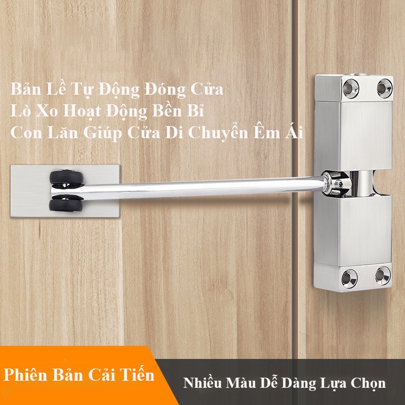 Bản Lề Đóng Cửa Tự Động Mẫu Mới, Điều Chỉnh Lực Đẩy Dễ Dàng, Không Gây Hư Hỏng Cửa