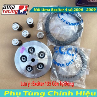 Full Nồi Độ Uma Racing 5 Lò Xo Dùng Cho Exciter 135 2006 , 2009 Không Côn Kèm Bộ Lá Bố Nồi Và Lá Sắt
