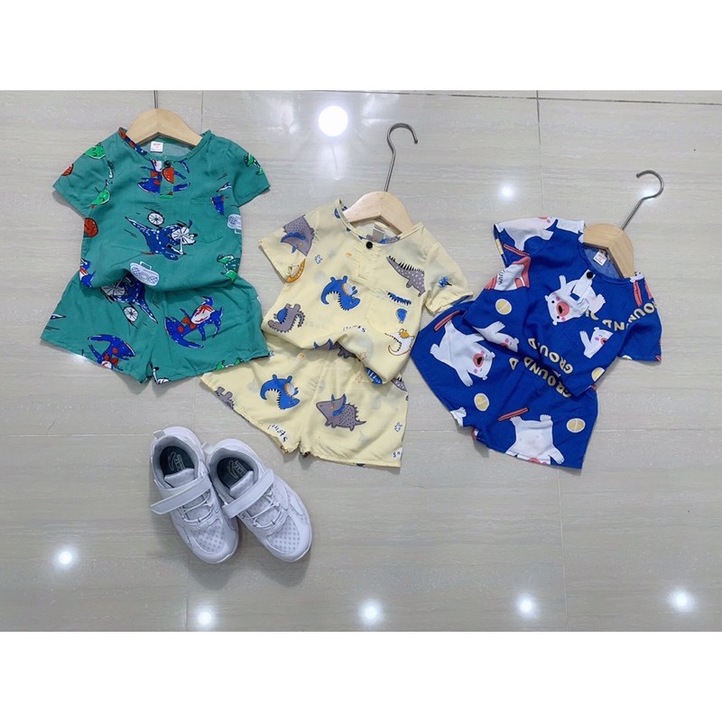 bộ lanh mát mẻ cho bé trai - BLBT