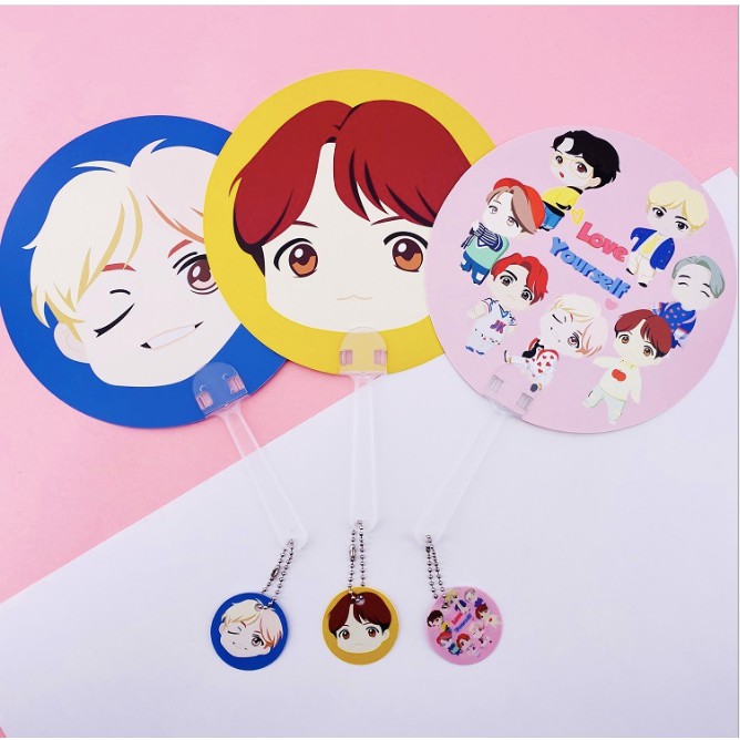 Quạt đục Bangtan chibi pop up store D6C04