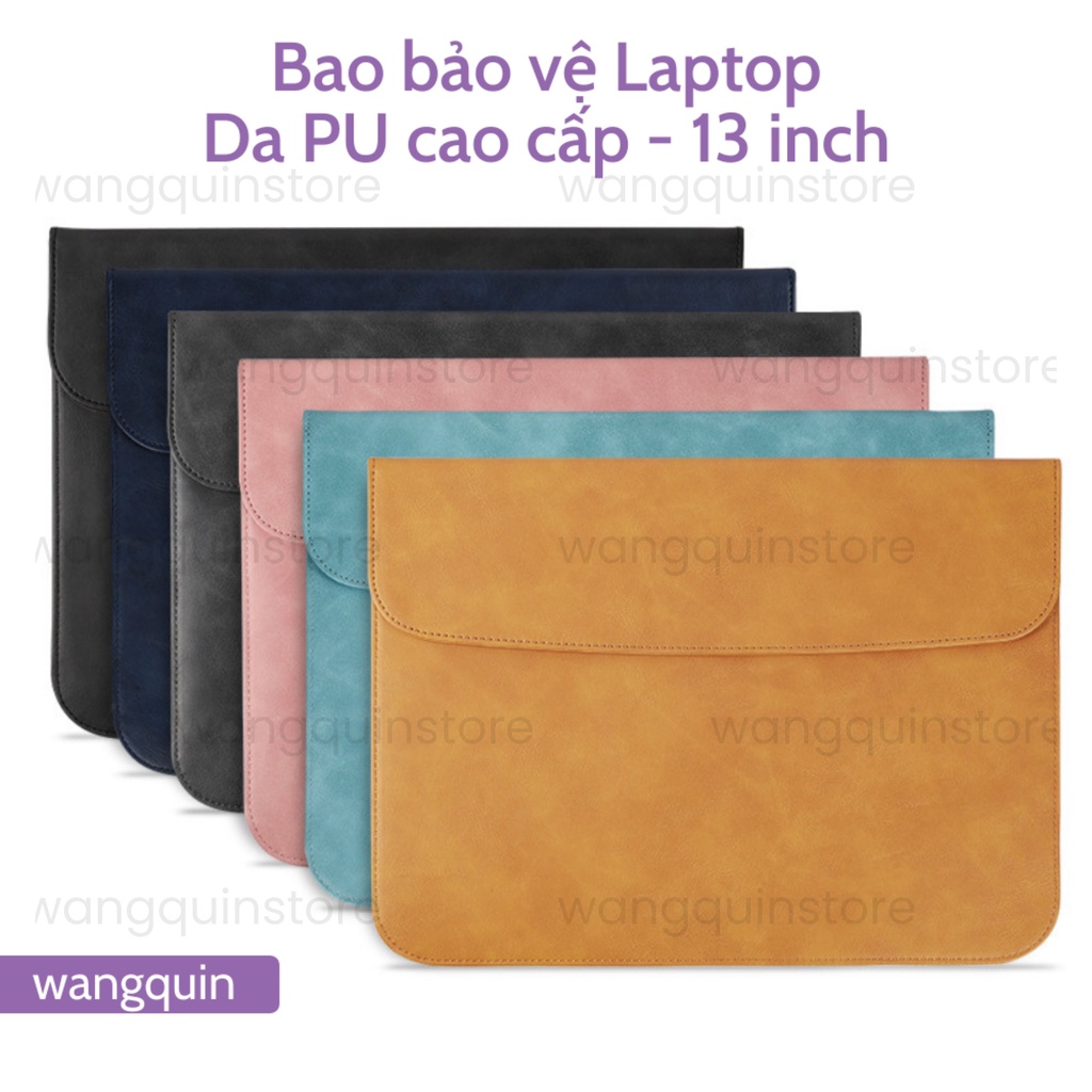 HCM -  Túi đựng bảo vệ cho Macbook Air Pro Asus Acer 11.6&quot; / 13.3&quot; / 14&quot; Da PU cao cấp nhiều màu Bao Laptop