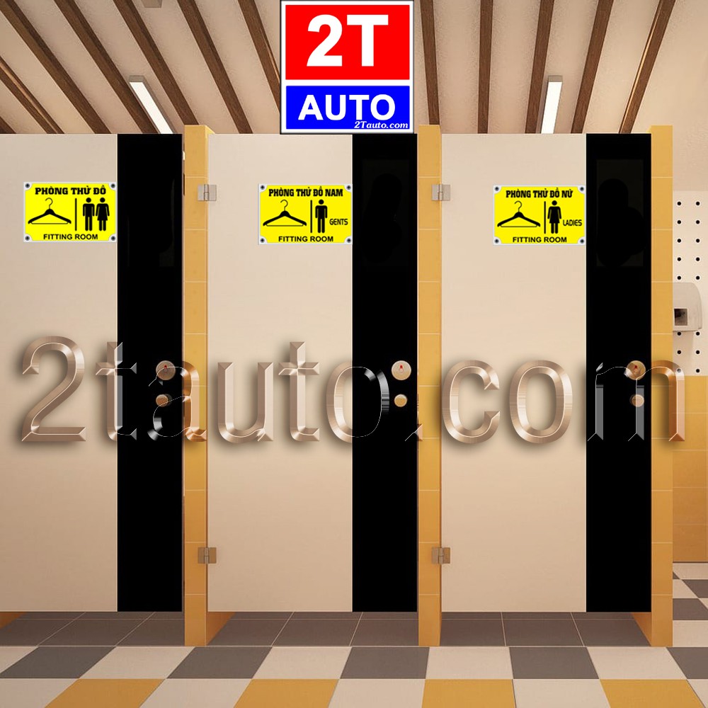 LOGO STICKER TEM DÁN CHỈ DẪN PHÒNG THỬ ĐỒ, PHÒNG THAY ĐỒ FITTING ROOM, CHANGING ROOM SKU phongthudo